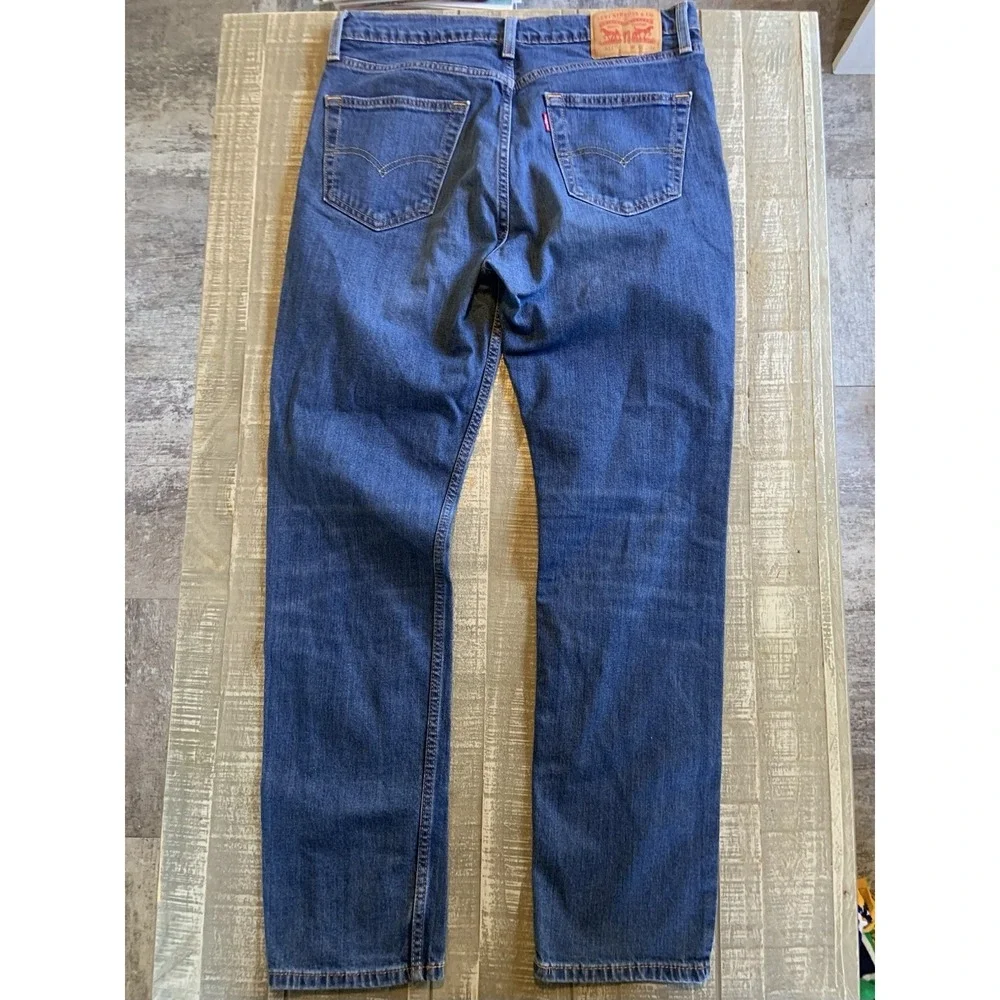 Levi's 511 Jeans Men's 33x32 Blue Denim Straight Workwear Mid Wash Blue Levi
